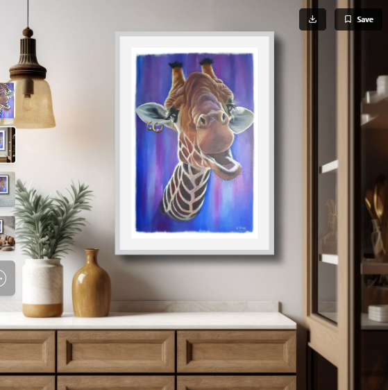 Fine Art Print - Geraldine the Giraffe